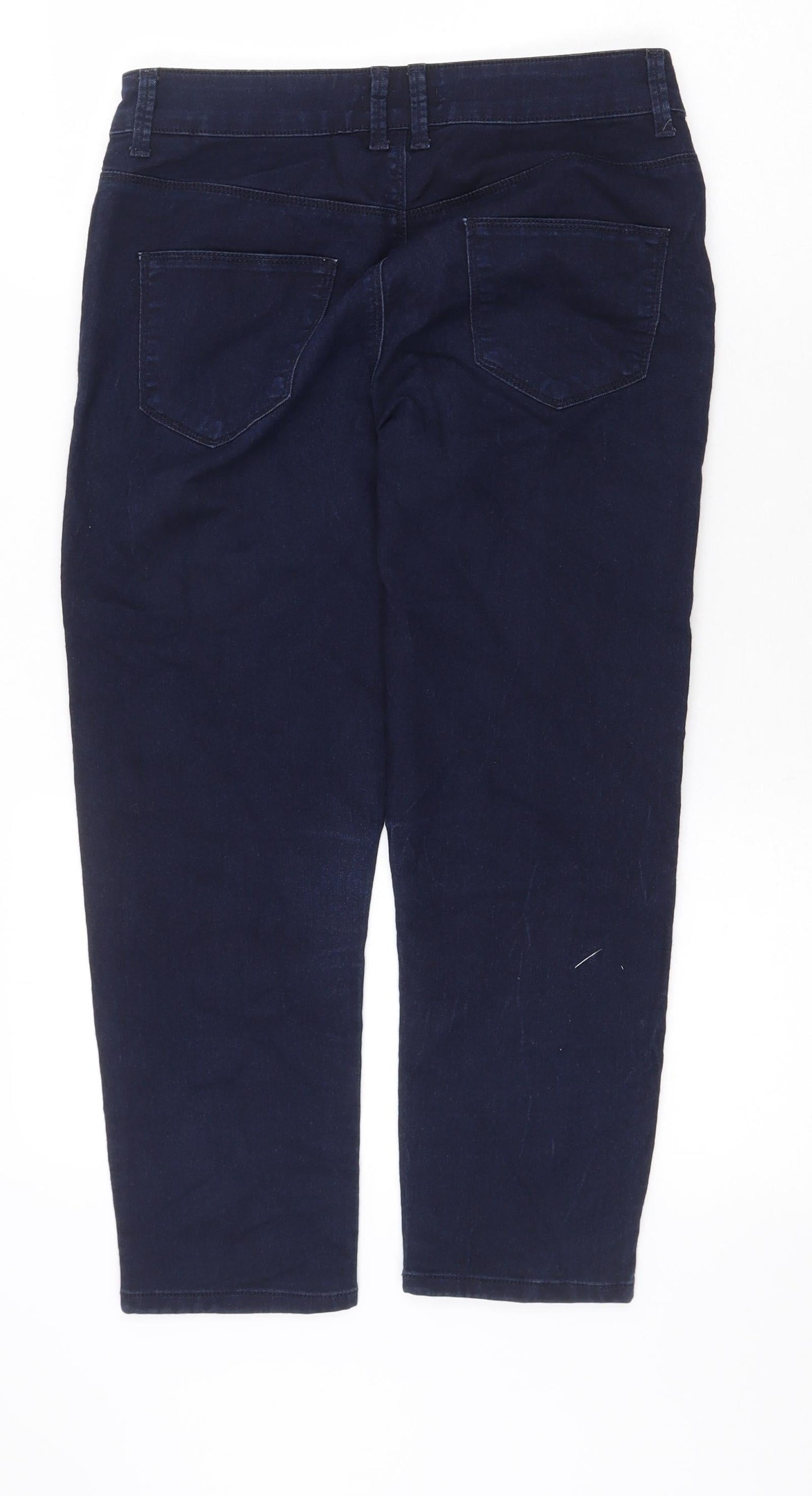 Womens UK Size 10 Marks and Spencer Regular Fit Straight Blue Jeans