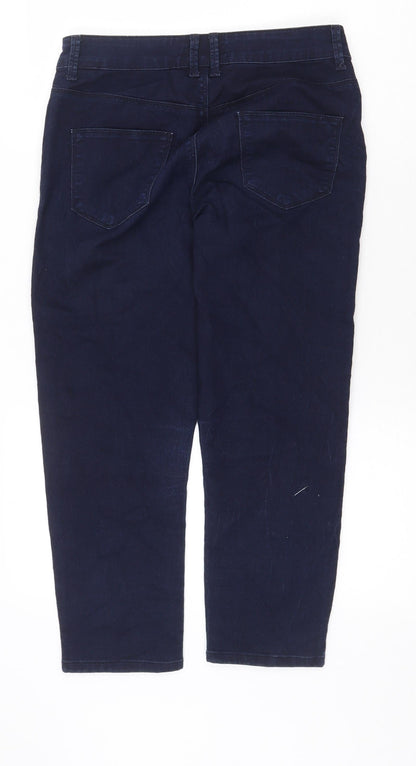 Womens UK Size 10 Marks and Spencer Regular Fit Straight Blue Jeans