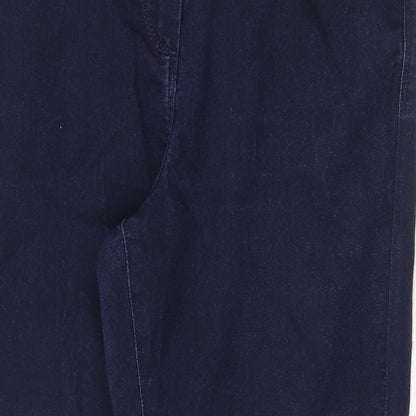 Womens UK Size 10 Marks and Spencer Regular Fit Straight Blue Jeans