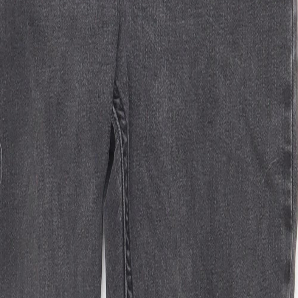 Topshop Womens Grey Cotton Skinny Jeans Size 26 in Regular Zip