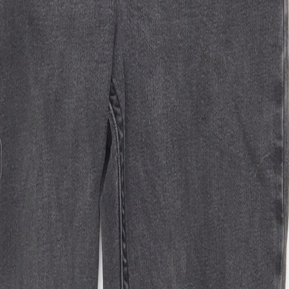 Topshop Womens Grey Cotton Skinny Jeans Size 26 in Regular Zip