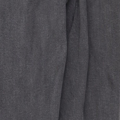 Topshop Womens Grey Cotton Skinny Jeans Size 26 in Regular Zip