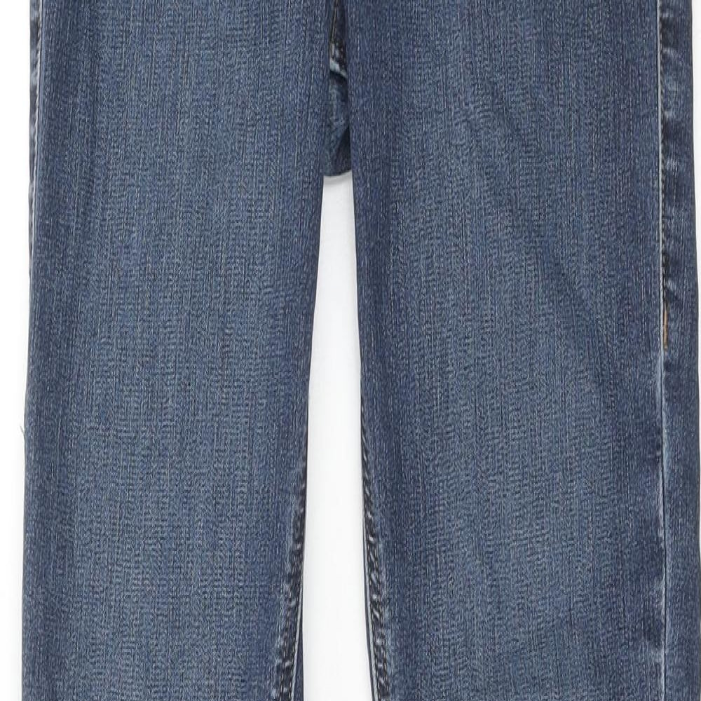 Topshop Womens Blue Cotton Skinny Jeans Size 26 in L32 in Regular Zip