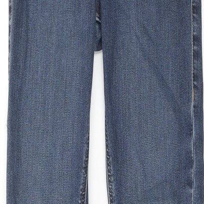 Topshop Womens Blue Cotton Skinny Jeans Size 26 in L32 in Regular Zip
