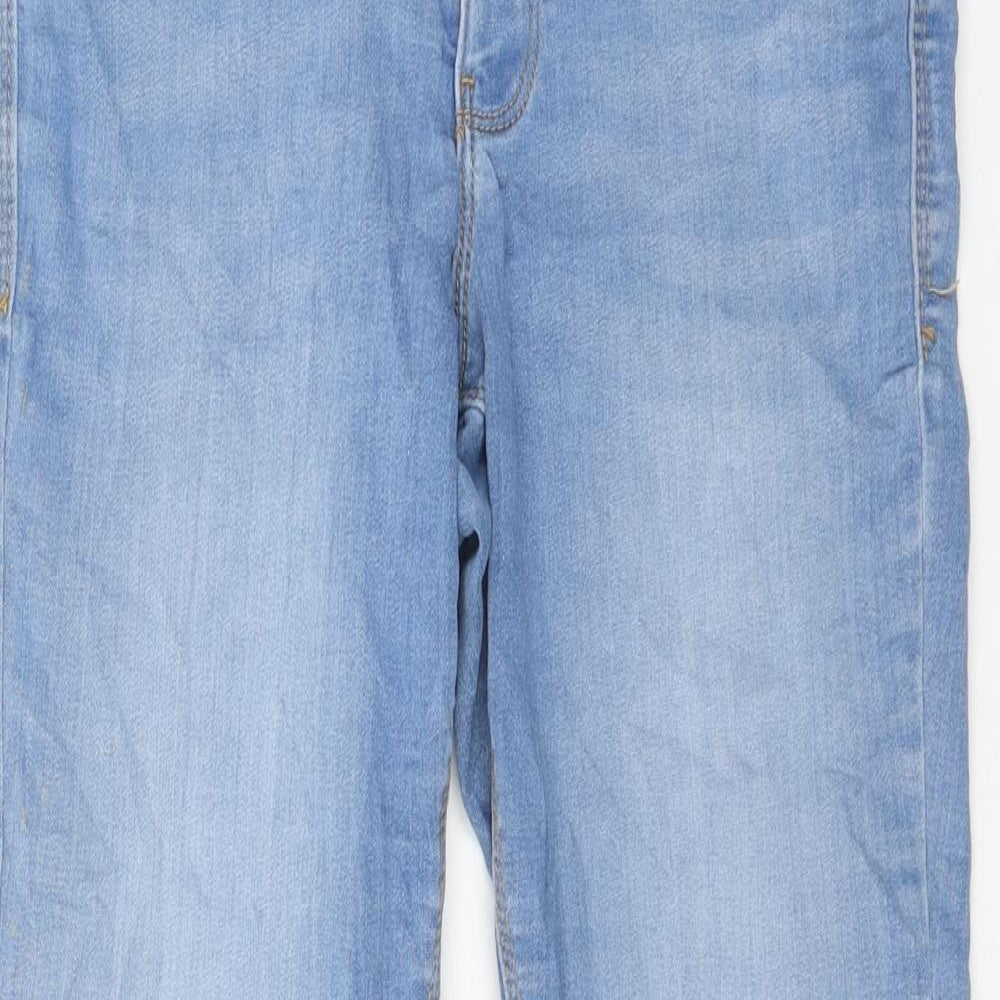 Dorothy Perkins Womens Blue Cotton Skinny Jeans Size 8 Regular Zip