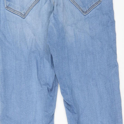 Dorothy Perkins Womens Blue Cotton Skinny Jeans Size 8 Regular Zip