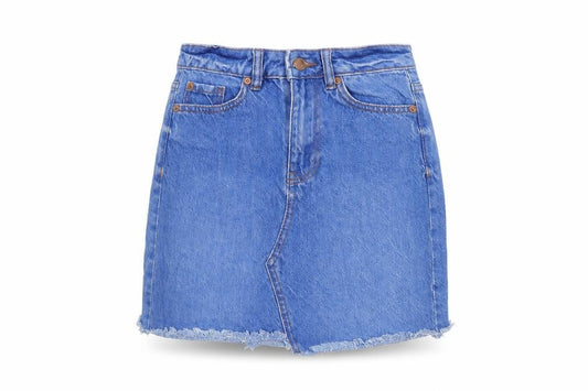 Womens UK Size 6 New Look Straight & Pencil Denim Skirt