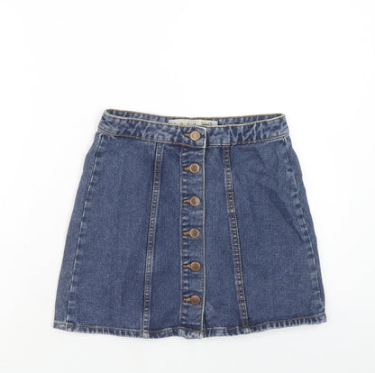 Womens UK Size 8 Denim & Co. Straight & Pencil Denim Skirt