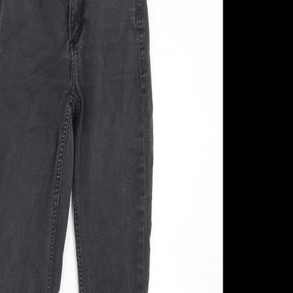 Monki Womens Black Cotton Skinny Jeans Size 25 in Slim Zip