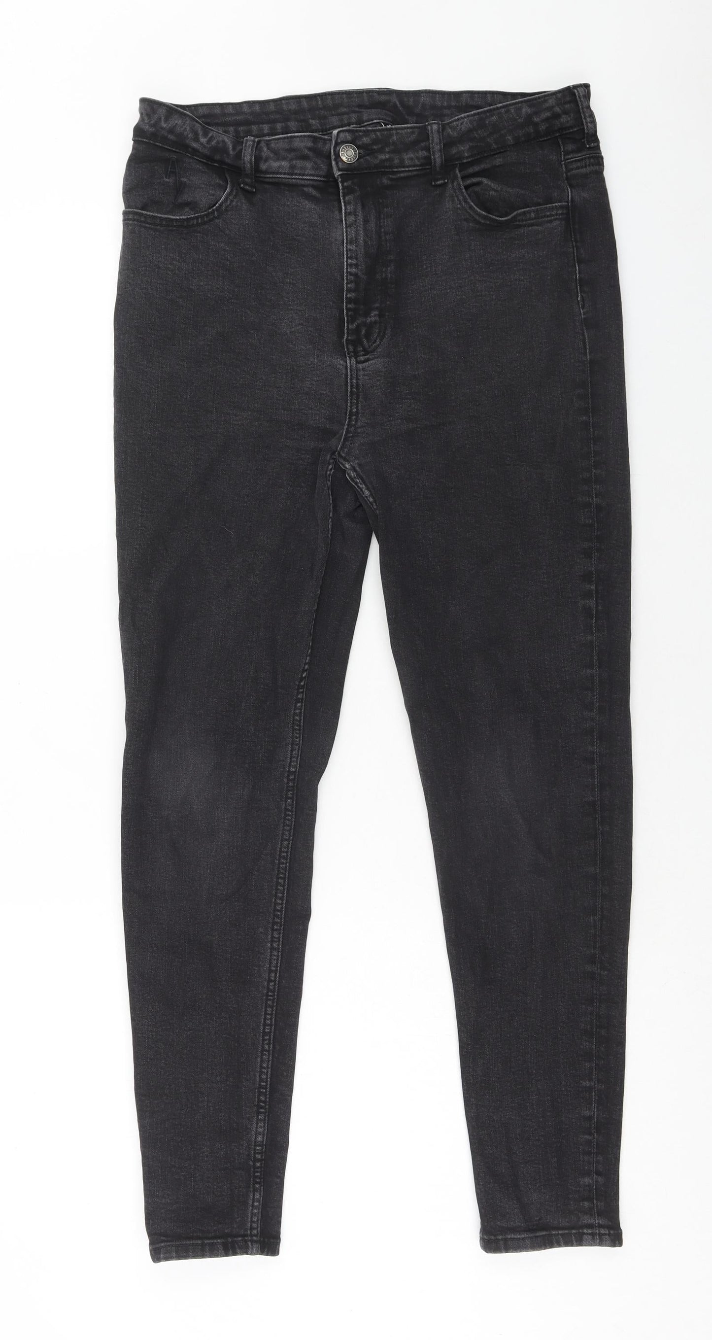 As You Womens Black Cotton Skinny Jeans Size 32 in L32.5 in Regular Zip