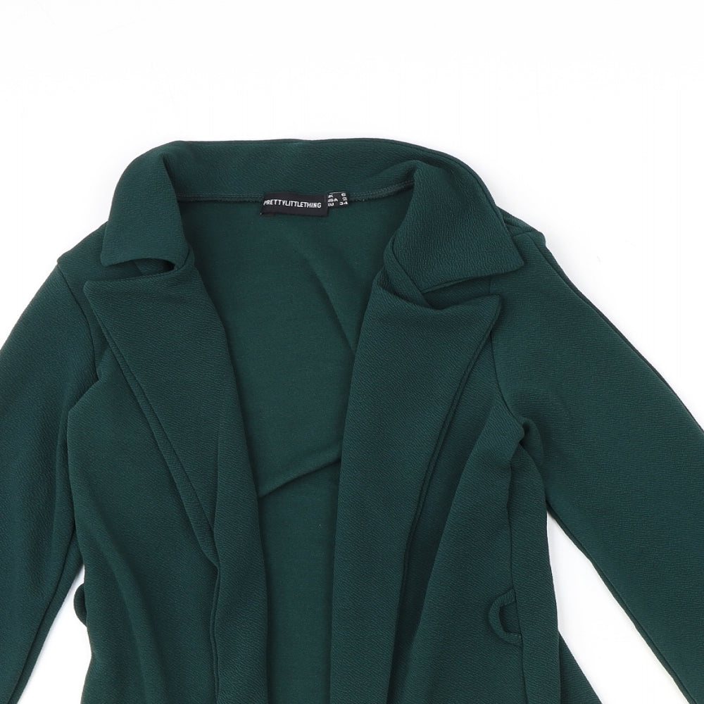 Womens UK Size 6 PRETTYLITTLETHING Green Jacket