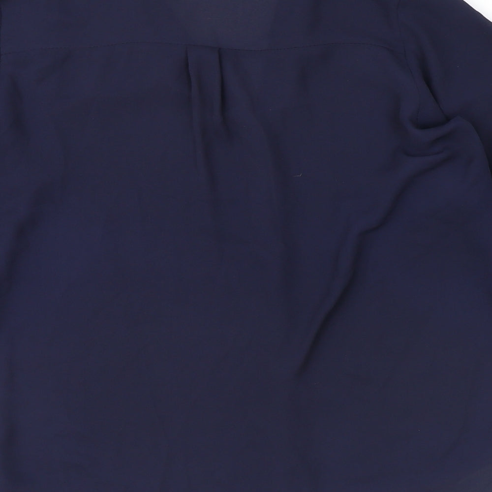 Womens UK Size 12 H&M Blue Basic Blouse