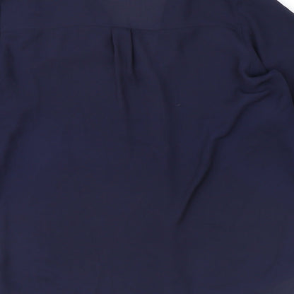 Womens UK Size 12 H&M Blue Basic Blouse