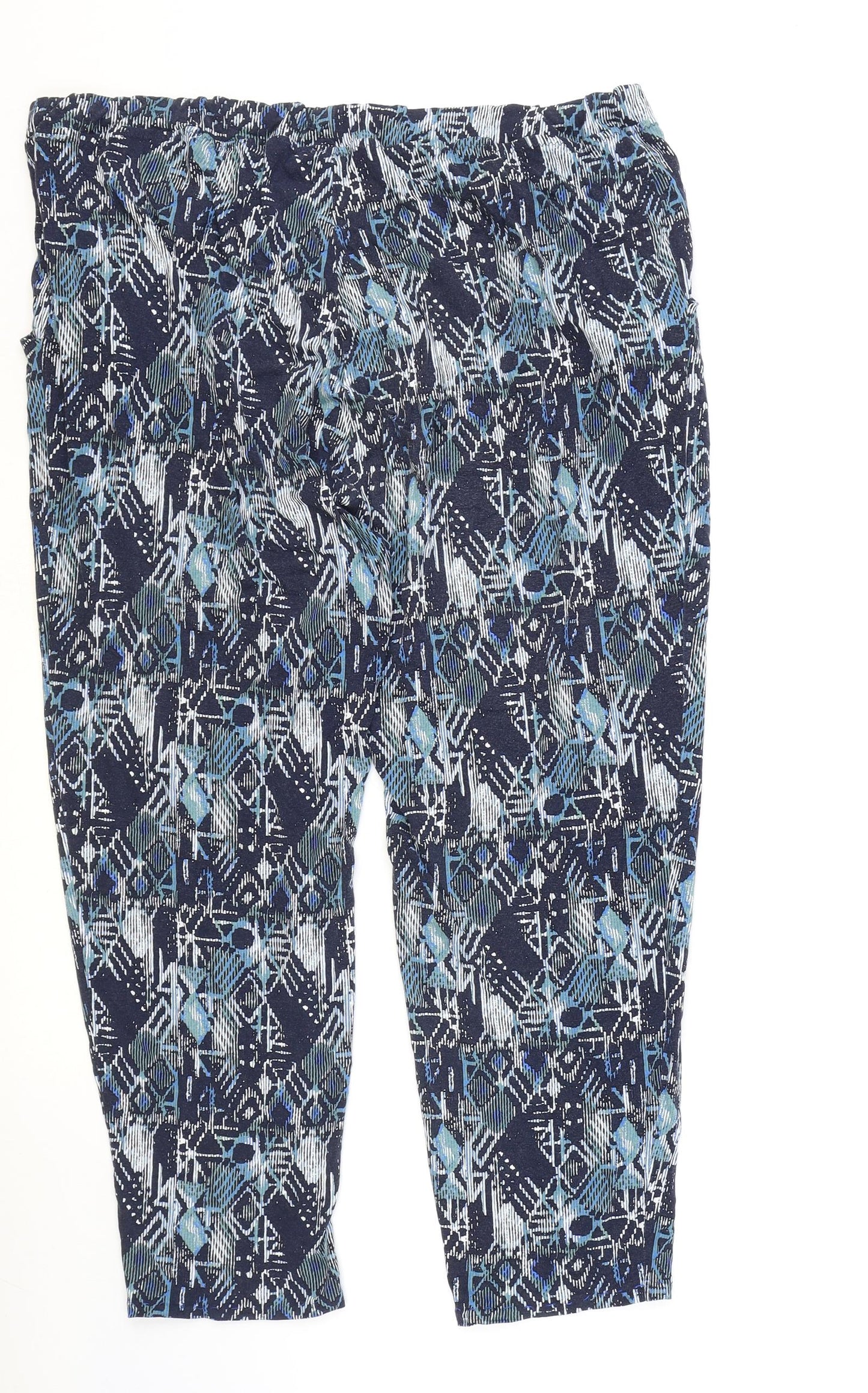 Womens UK Size 40 in Preworn Regular Fit Harem Blue Trousers