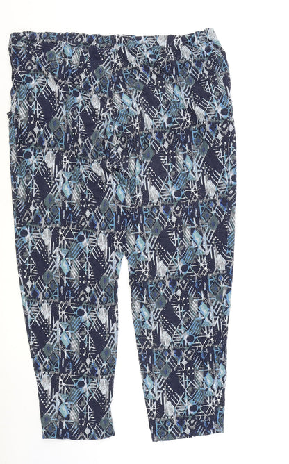 Womens UK Size 40 in Preworn Regular Fit Harem Blue Trousers