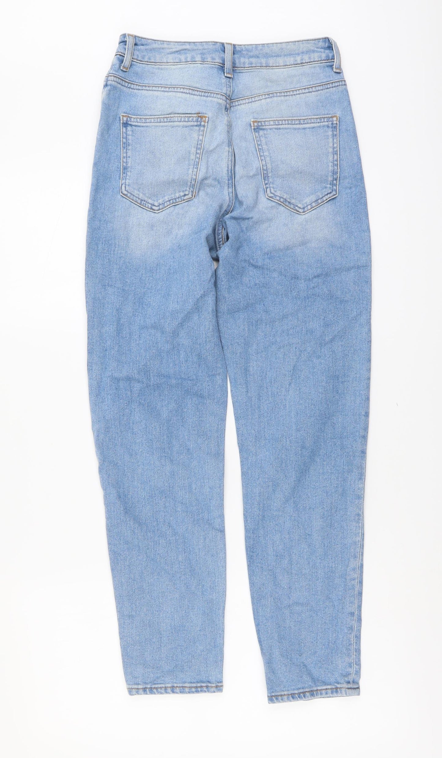 ASOS Womens Blue Cotton Skinny Jeans Size 26 in L28 in Regular Button
