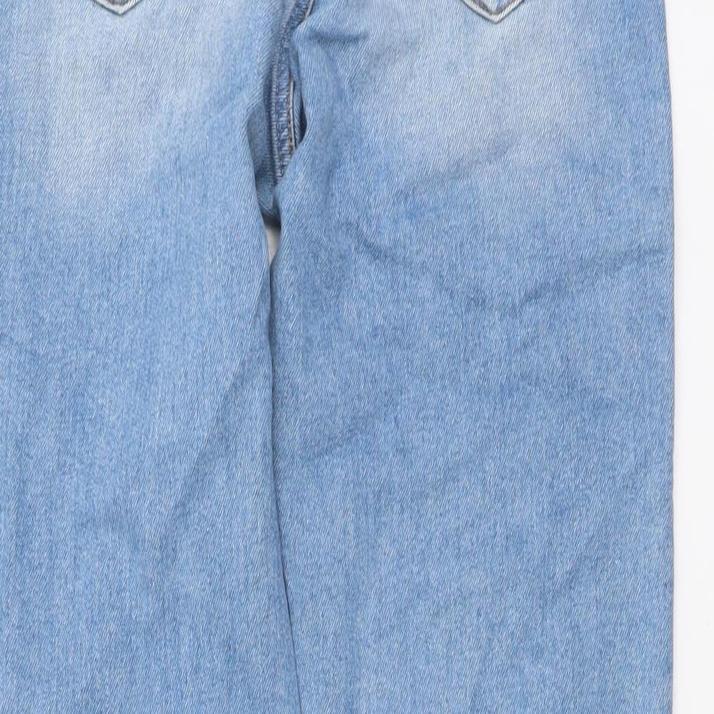 ASOS Womens Blue Cotton Skinny Jeans Size 26 in L28 in Regular Button