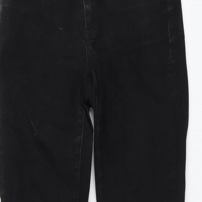Gap Womens Black Cotton Skinny Jeans Size 28 in L28 in Regular Button