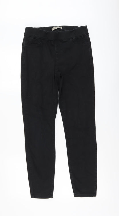 Denim & Co. Womens Black Cotton Jegging Jeans Size 10 L28 in Regular