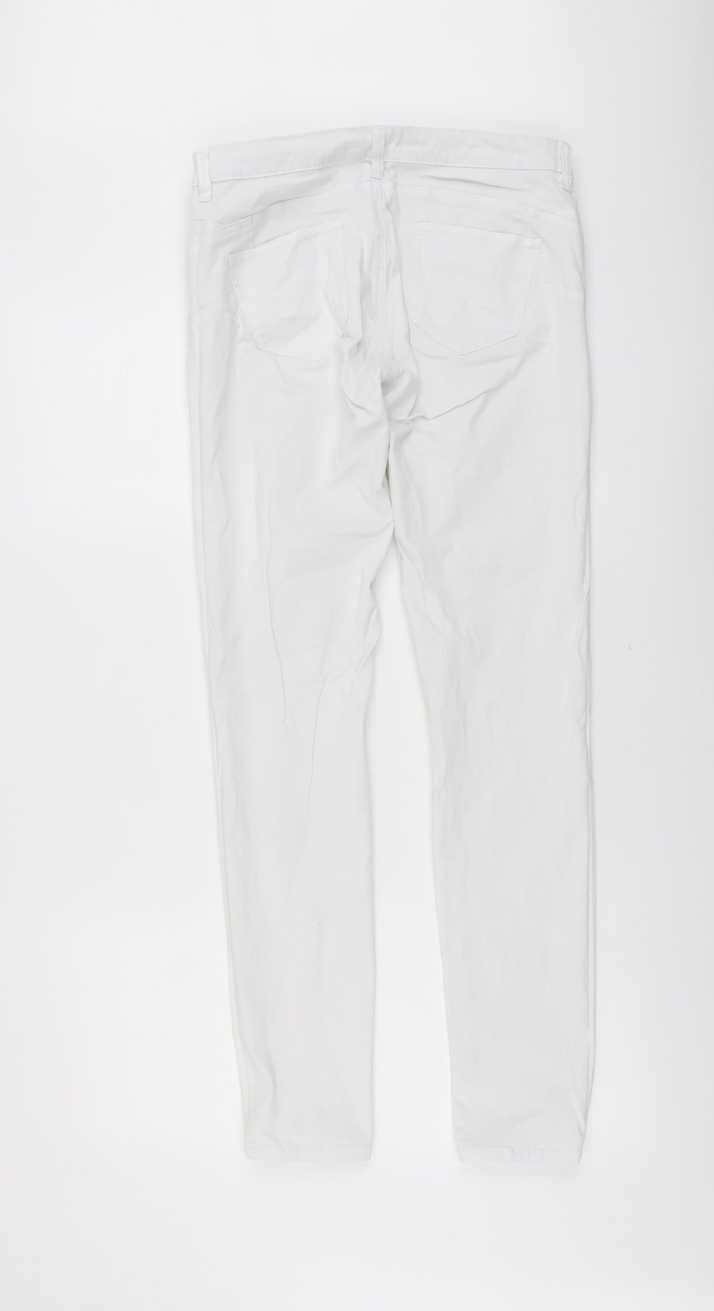 Womens UK Size M Calliope Regular Fit Skinny White Jeans