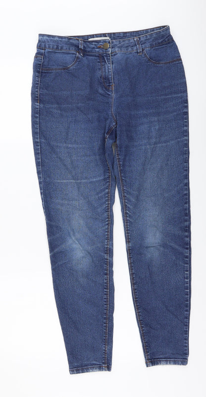 Womens UK Size 10 Papaya Regular Fit Skinny Blue Jeans