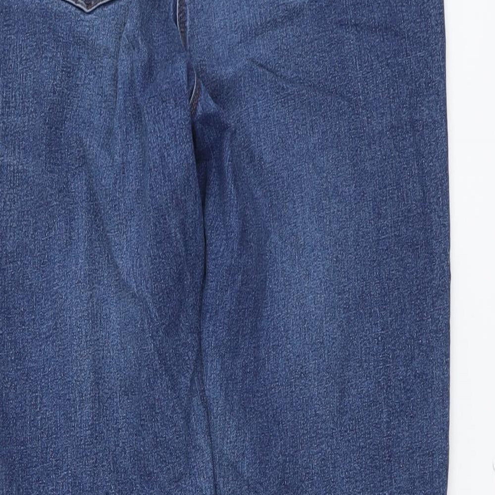 Womens UK Size 10 Papaya Regular Fit Skinny Blue Jeans