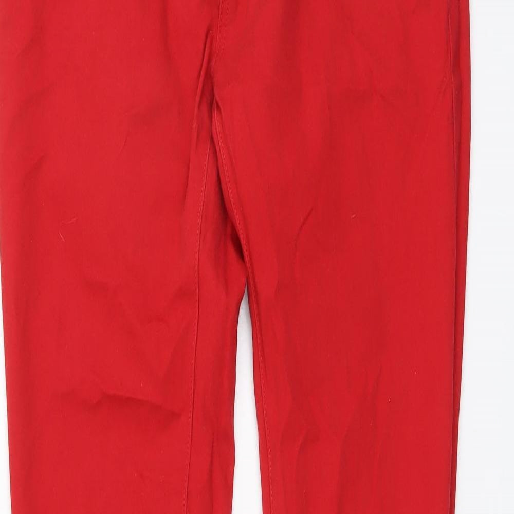 Womens UK Size M Calliope Regular Fit Skinny Red Jeans
