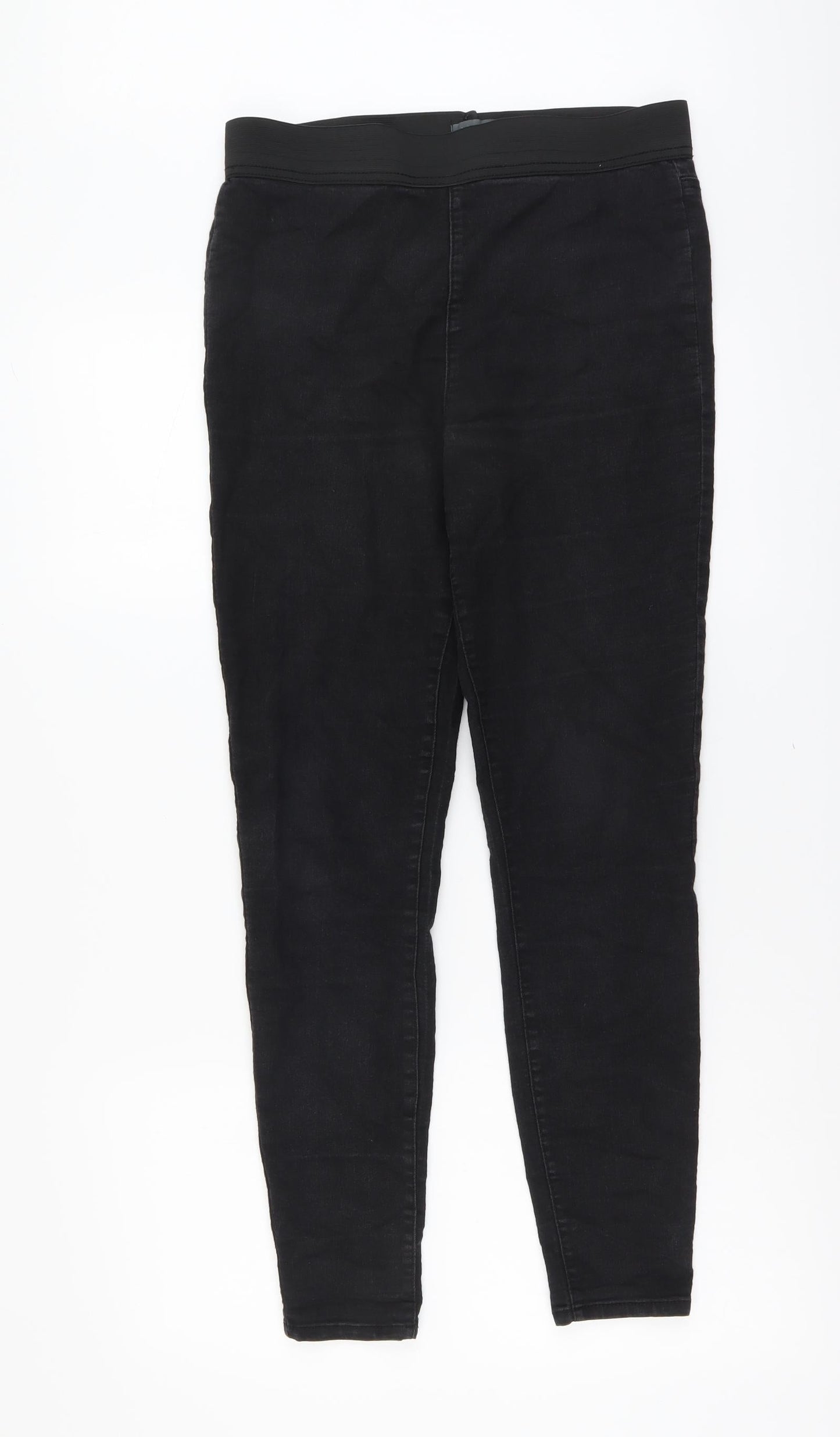 Womens UK Size 10 Papaya Regular Fit Jegging Black Jeans