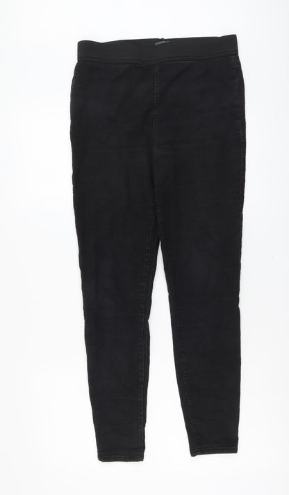 Womens UK Size 10 Papaya Regular Fit Jegging Black Jeans