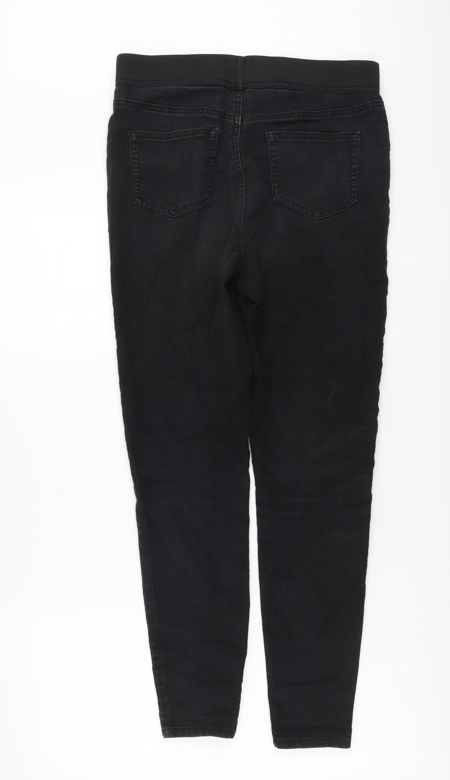 Womens UK Size 10 Papaya Regular Fit Jegging Black Jeans