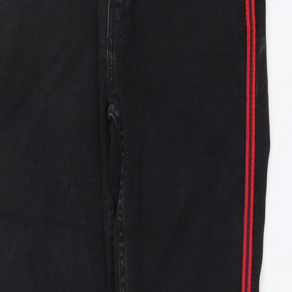 Denim & Co. Womens Grey Cotton Skinny Jeans Size 8 L27 in Regular Button