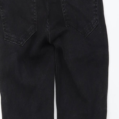 Denim & Co. Womens Grey Cotton Skinny Jeans Size 8 L27 in Regular Button