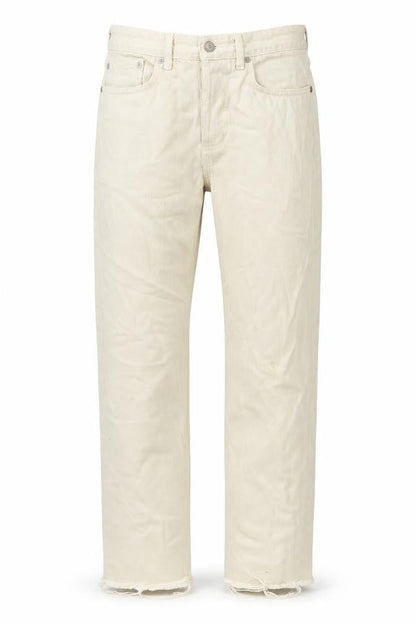 Loom Womens Beige Cotton Straight Jeans Size 30 in L32 in Regular Button