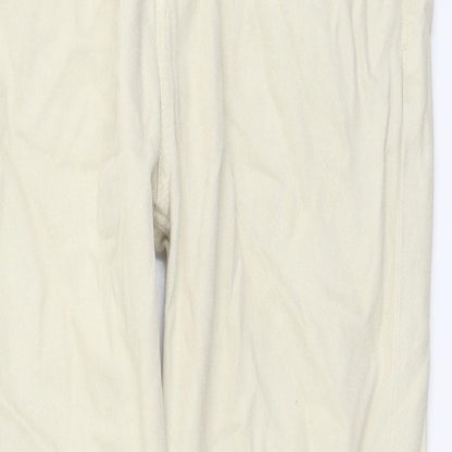 Loom Womens Beige Cotton Straight Jeans Size 30 in L32 in Regular Button