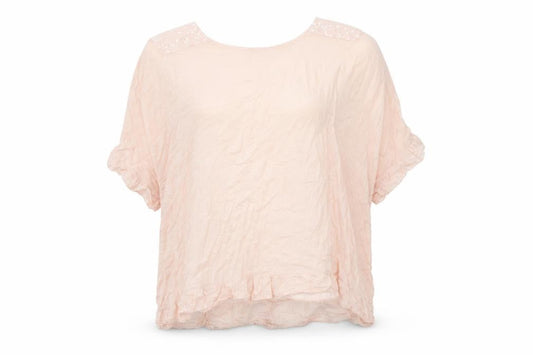 Womens UK Size L New Collection Pink Tunic Blouse