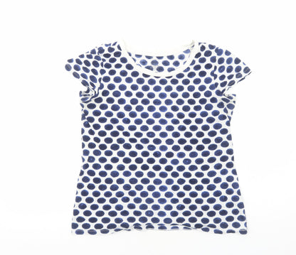 Womens UK Size XS Gap Blue Basic T-Shirt
