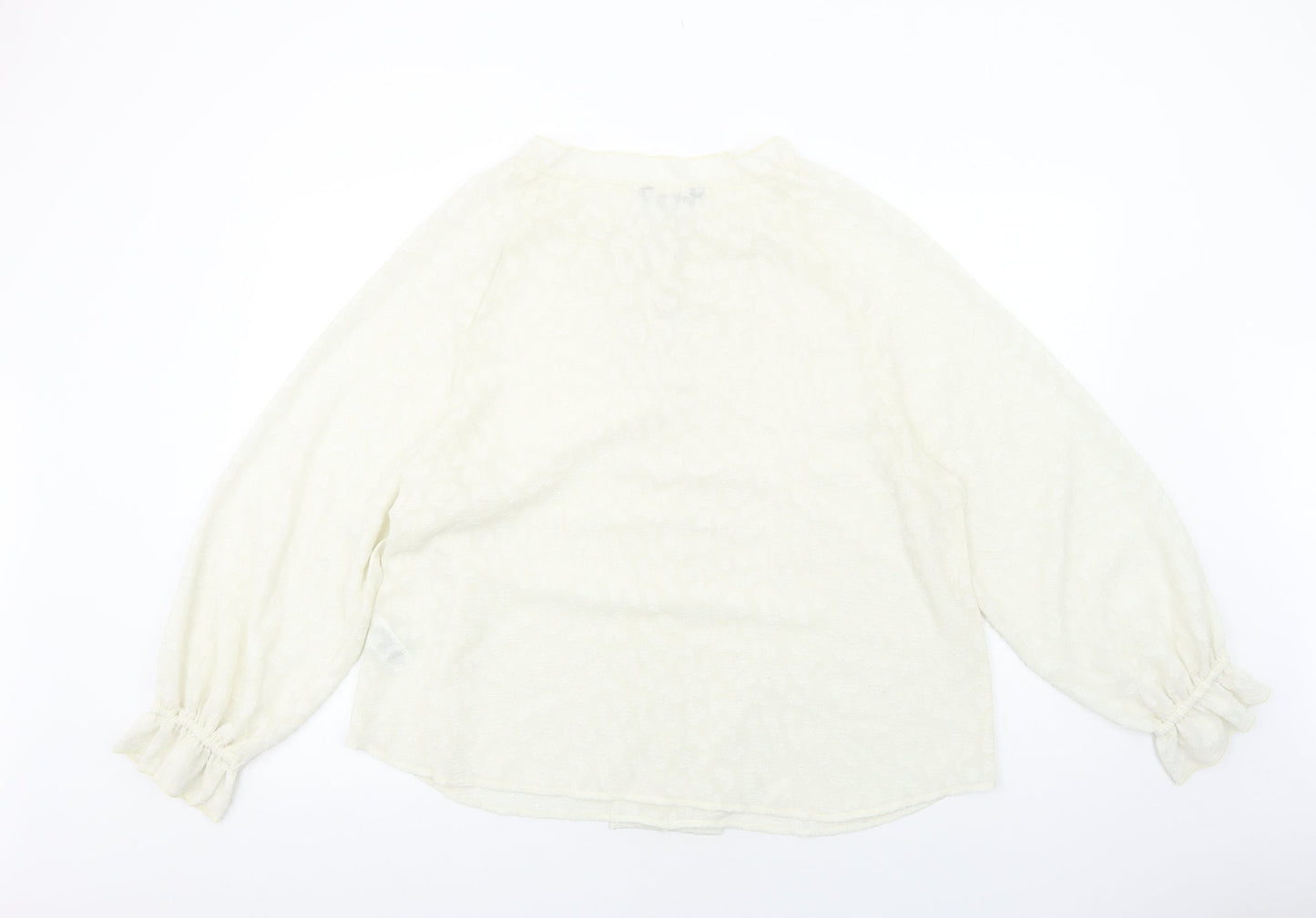 Womens UK Size 16 Marks and Spencer Ivory Basic Blouse