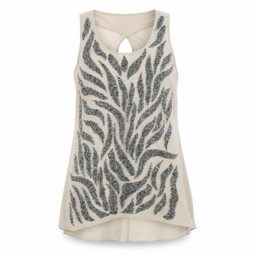 Womens UK Size 10 River Island Brown Tunic Tank