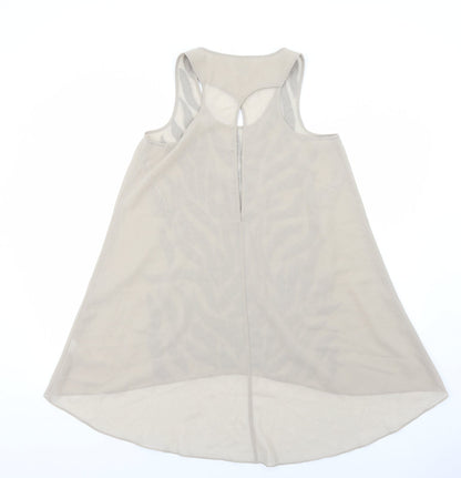 Womens UK Size 10 River Island Brown Tunic Tank