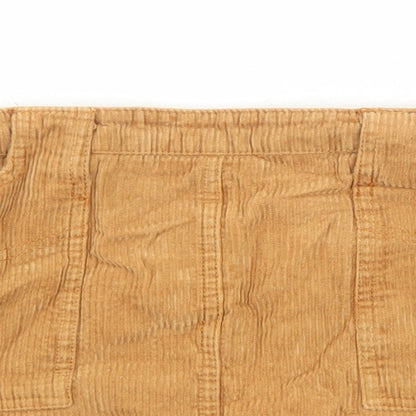BDG Womens Brown Cotton Mini Skirt Size S Zip