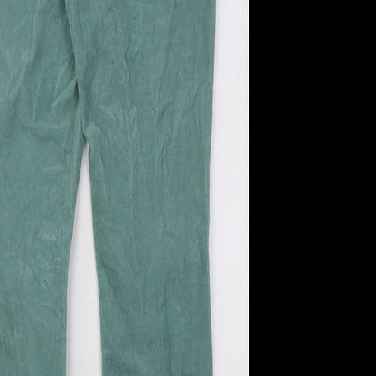 Lauren Conrad Womens Green Cotton Skinny Jeans Size 10 Regular Button