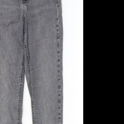 Womens UK Size 28 Preworn Relaxed Fit Skinny Grey Jeans
