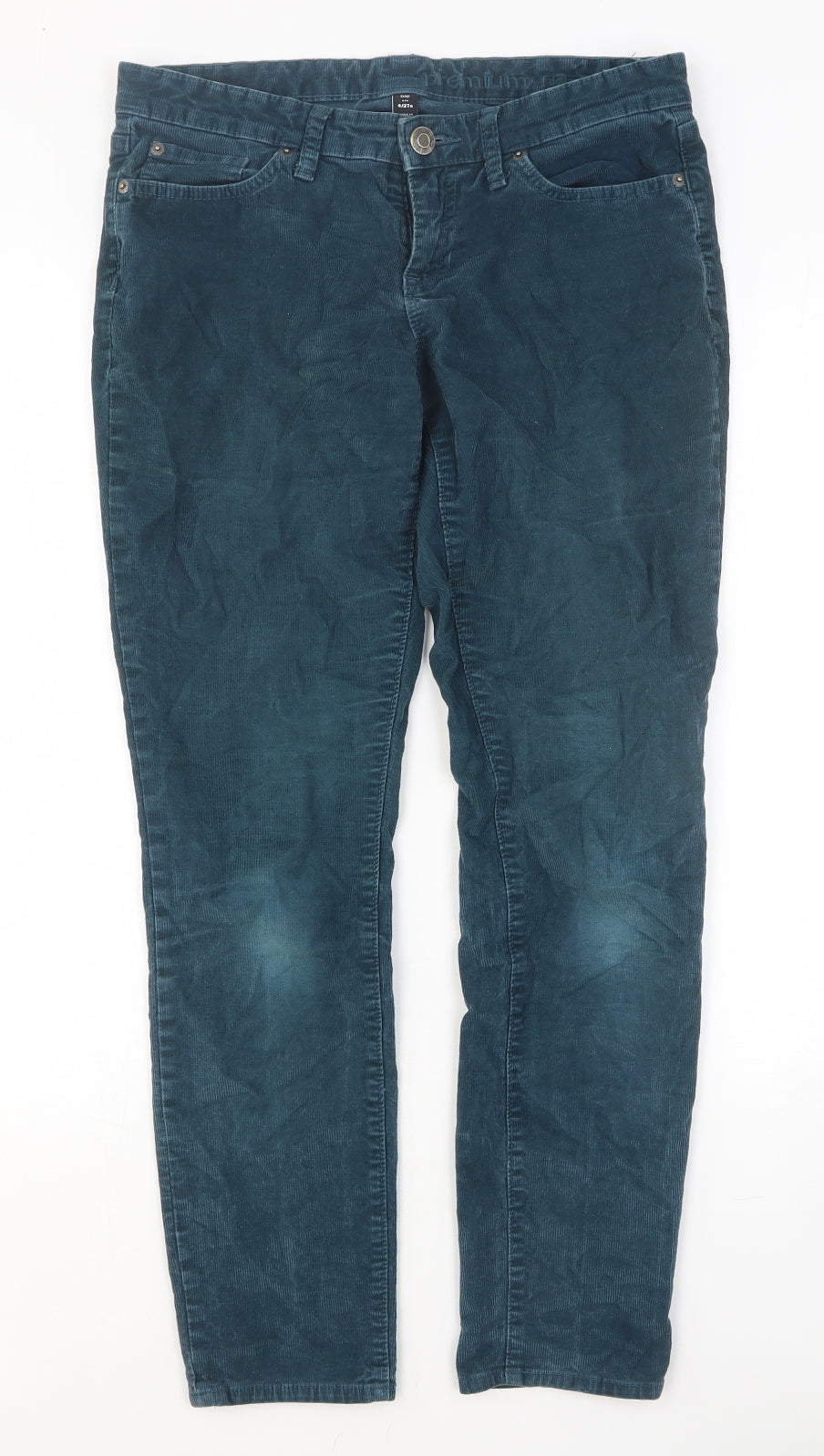 Womens UK Size 27 in Gap Slim Fit  Green Trousers
