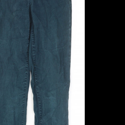 Womens UK Size 27 in Gap Slim Fit  Green Trousers