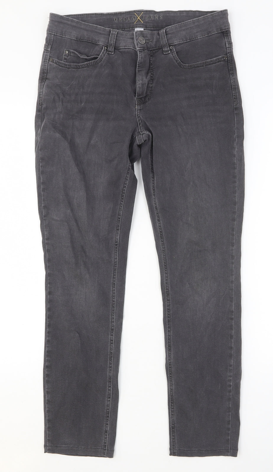 Womens UK Size 30 in Dream Jeans Regular Fit Skinny Grey Jeans