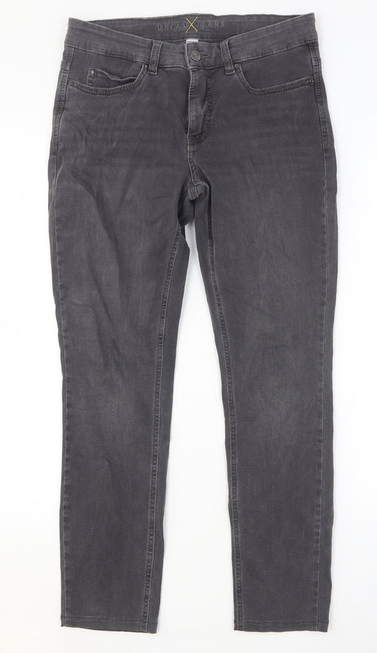 Womens UK Size 30 in Dream Jeans Regular Fit Skinny Grey Jeans
