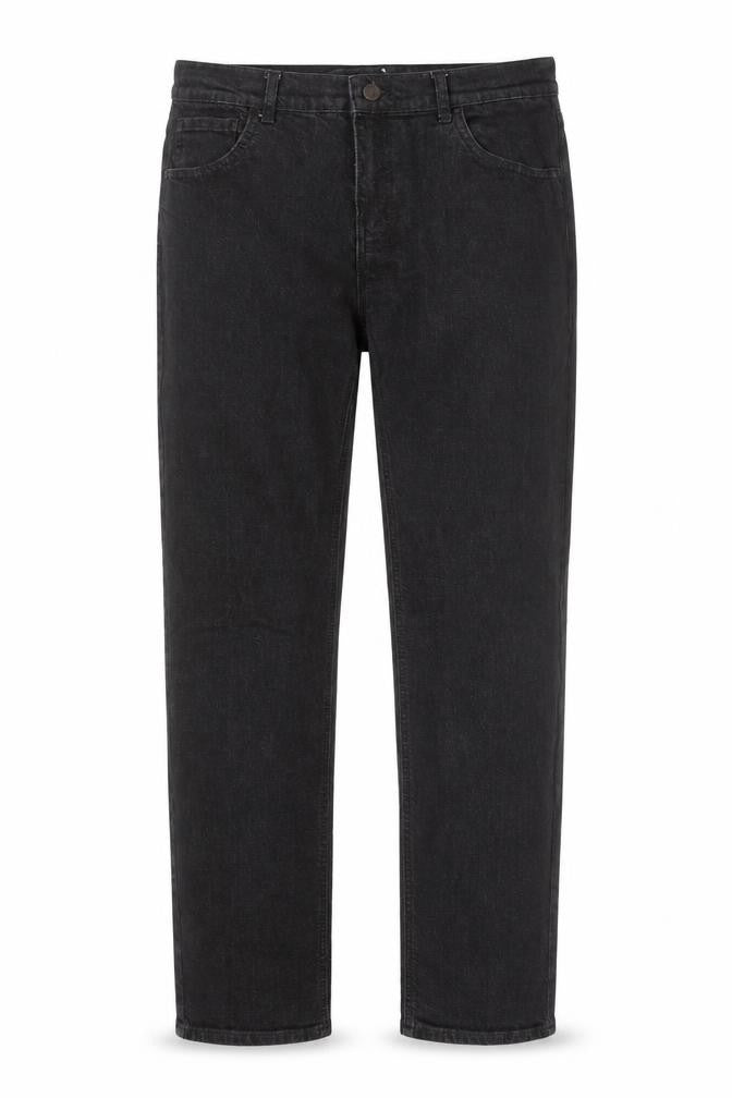 Mens UK Size 30 in Preworn Regular Fit Straight Black Jeans