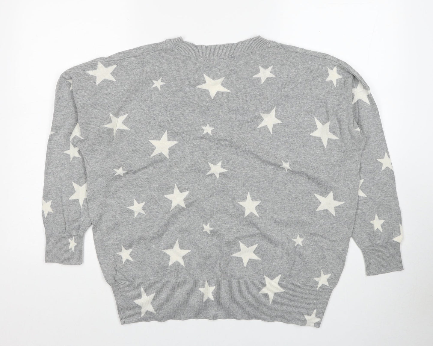 Womens UK Size L Marks and Spencer Grey Pullover Jumper