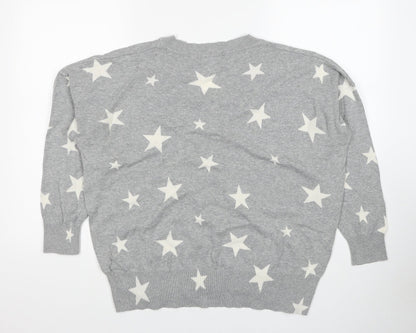 Womens UK Size L Marks and Spencer Grey Pullover Jumper