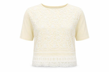 NEXT Womens Ivory Cotton Basic T-Shirt Size 14 Round Neck